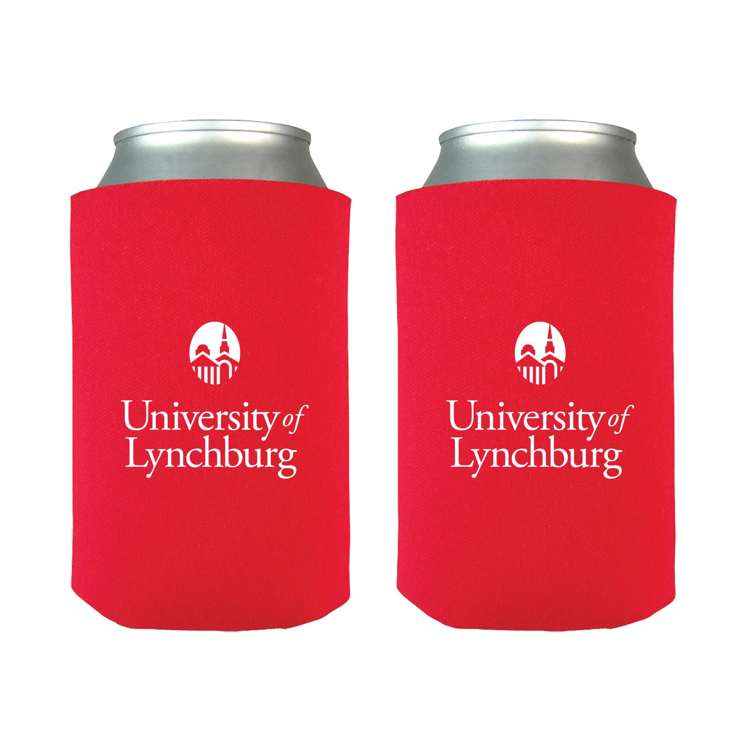 UofL Logo Red Can Koozie 1 pack Official Site Campus Store